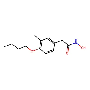 2-(4-butoxy-3-methylphenyl)-N-hydroxyacetamide structure