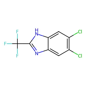 5,6-dichloro-2-(trifluoromethyl)-1H-benzimidazole structure