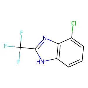 Compound C8H4ClF3N2 structure