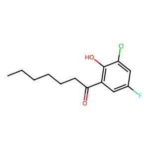 1-(3-chloro-5-fluoro-2-hydroxyphenyl)heptan-1-one structure