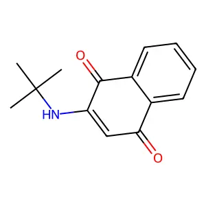1,4-NAPHTHOQUINONE, 2-tert-BUTYLAMINO- structure