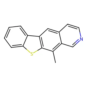 11-methyl-[1]benzothiolo[3,2-g]isoquinoline structure