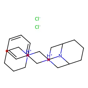 3-Benzyl-9-(2-piperidinoethyl)-3,9-diazabicyclo(3.3.1)nonane dihydrochloride structure