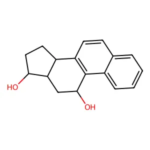 (11R,13S,14S,17R)-12,13,14,15,16,17-hexahydro-11H-cyclopenta[a]phenanthrene-11,17-diol structure