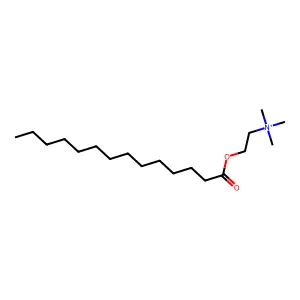 trimethyl(2-tetradecanoyloxyethyl)azanium structure