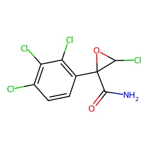 3-chloro-2-(2,3,4-trichlorophenyl)oxirane-2-carboxamide structure