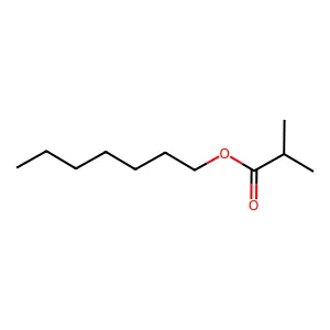 Heptyl 2-methylpropanoate structure