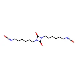 1,3-bis(6-isocyanatohexyl)-1,3-diazetidine-2,4-dione structure