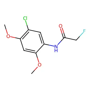 N-(5-chloro-2,4-dimethoxyphenyl)-2-fluoroacetamide structure