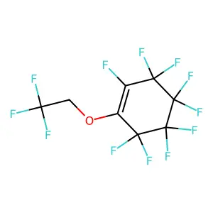 1,3,3,4,4,5,5,6,6-nonafluoro-2-(2,2,2-trifluoroethoxy)cyclohexene structure