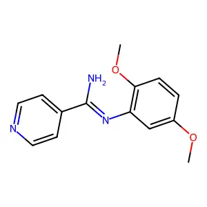 N-(2,5-Dimethoxyphenyl)isonicotinamidine structure