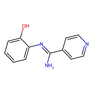 N'-(2-hydroxyphenyl)pyridine-4-carboximidamide structure