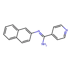 N-2-Naphthylisonicotinamidine structure