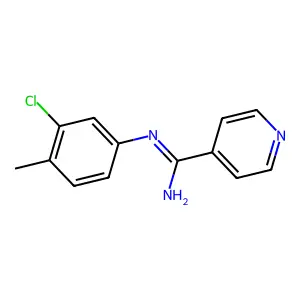 N-(3-Chloro-p-tolyl)isonicotinamidine structure