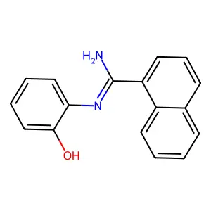 N-(o-Hydroxyphenyl)-1-naphthamidine structure