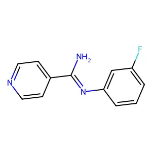 N-(m-Fluorophenyl)isonicotinamidine structure