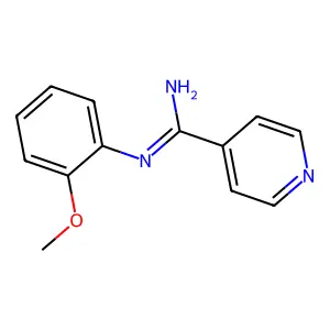N-(o-Methoxyphenyl)isonicotinamidine structure