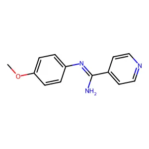 N-(p-Methoxyphenyl)isonicotinamidine structure