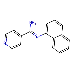 N-1-Naphthylisonicotinamidine structure