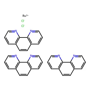 1,10-phenanthroline; ruthenium(2+); dichloride structure