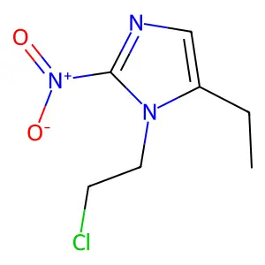 1-(2-chloroethyl)-5-ethyl-2-nitroimidazole structure