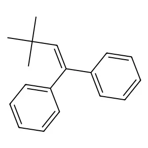 (3,3-dimethyl-1-phenylbut-1-enyl)benzene structure