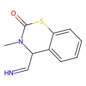 1,3(2H)Benzothiazin-2-one, 3,4-dihydro-3-methyl-4-methylimino- structure
