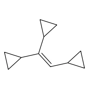 1,2-dicyclopropylethenylcyclopropane structure