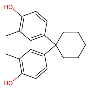 Phenol, 4,4'-cyclohexylidenebis[2-methyl- structure