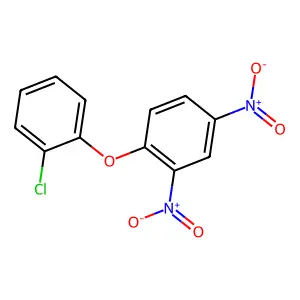 1-(2-chlorophenoxy)-2,4-dinitrobenzene structure