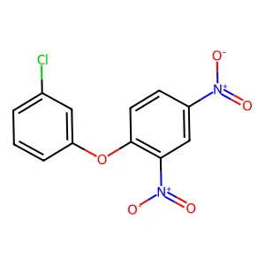 1-(3-chlorophenoxy)-2,4-dinitrobenzene structure