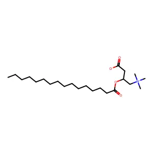 (3S)-3-hexadecanoyloxy-4-(trimethylazaniumyl)butanoate structure