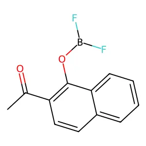 1-(1-difluoroboranyloxynaphthalen-2-yl)ethanone structure