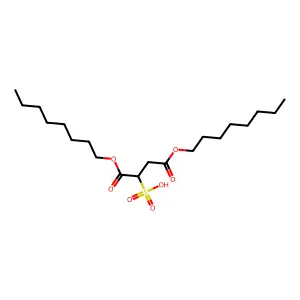 Butanedioic acid, sulfo-, 1,4-dioctyl ester structure
