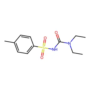 1,1-diethyl-3-(4-methylphenyl)sulfonylurea structure