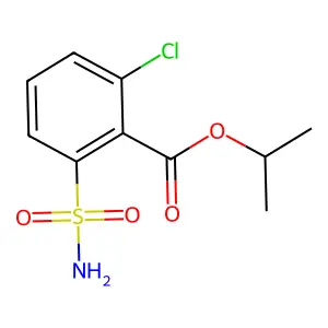 propan-2-yl 2-chloro-6-sulfamoylbenzoate structure