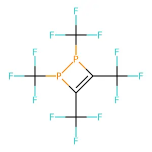 1,2-Diphosphete,1,2-dihydro-1,2,3,4-tetrakis(trifluoromethyl)- structure