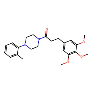 Piperazine, 1-(o-tolyl)-4-(3,4,5-trimethoxyhydrocinnamoyl)- structure