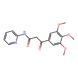 ACETAMIDE, N-2-PYRIDYL-2-(3,4,5-TRIMETHOXYBENZOYL)- structure