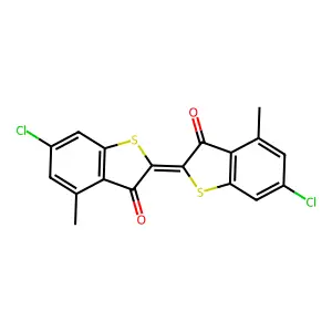 Compound C18H10Cl2O2S2 structure