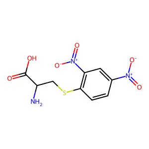 S-(2,4-Dinitrophenyl)cysteine structure