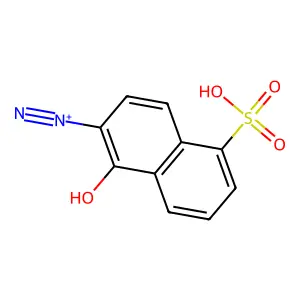 Compound C10H7N2O4S+ structure