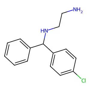 N'-[(4-chlorophenyl)-phenylmethyl]ethane-1,2-diamine structure