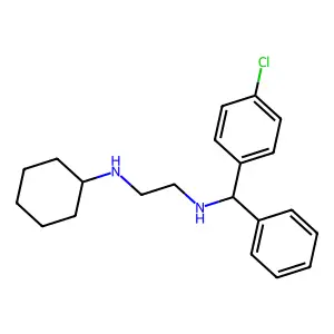 N-(alpha-(p-Chlorophenyl)benzyl)-N'-cyclohexylethylenediamine structure