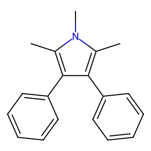 1,2,5-trimethyl-3,4-diphenyl-1H-pyrrole structure