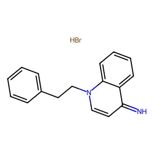 1-(2-phenylethyl)quinolin-4-imine;hydrobromide structure