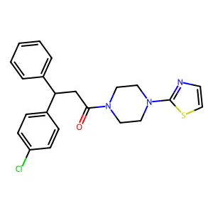 Compound C22H22ClN3OS structure