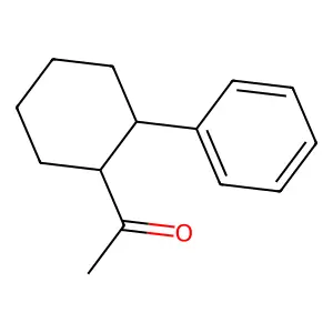1-(2-phenylcyclohexyl)ethanone structure