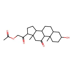 Alfadolone acetate structure
