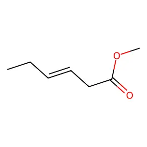 Methyl hex-3-enoate structure
